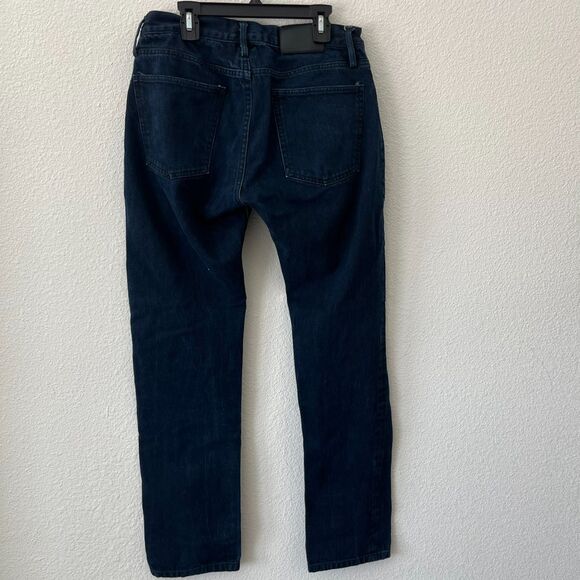 Taylor Stitch Democratic Jeans Men 30 Blue Denim Dark Wash Straight Leg Mid Rise - Picture 4 of 7
